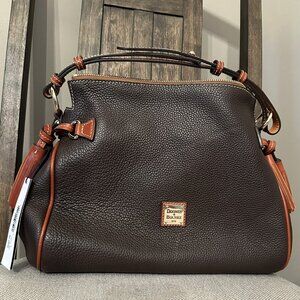 Dooney & Bourke Pebble Grain Medium Zip Hobo - Brown